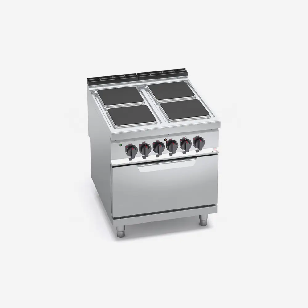 CUCINA ELETTRICA 4 PIASTRE QUADRE + FORNO ELETTRICO 2/1